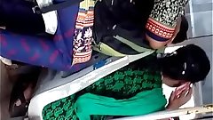 Desi sexy girl in bus with big ass and tits