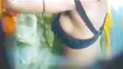 South Indian village girl Taking Bath Outside Video part 9