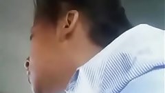 Upskirt of Indian Office woman in Bus
